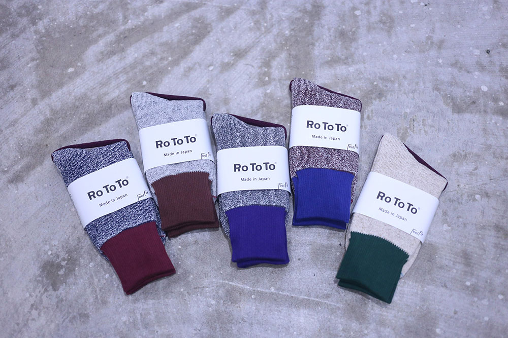 RoToTo Double Face Socks "Silk & Cotton"