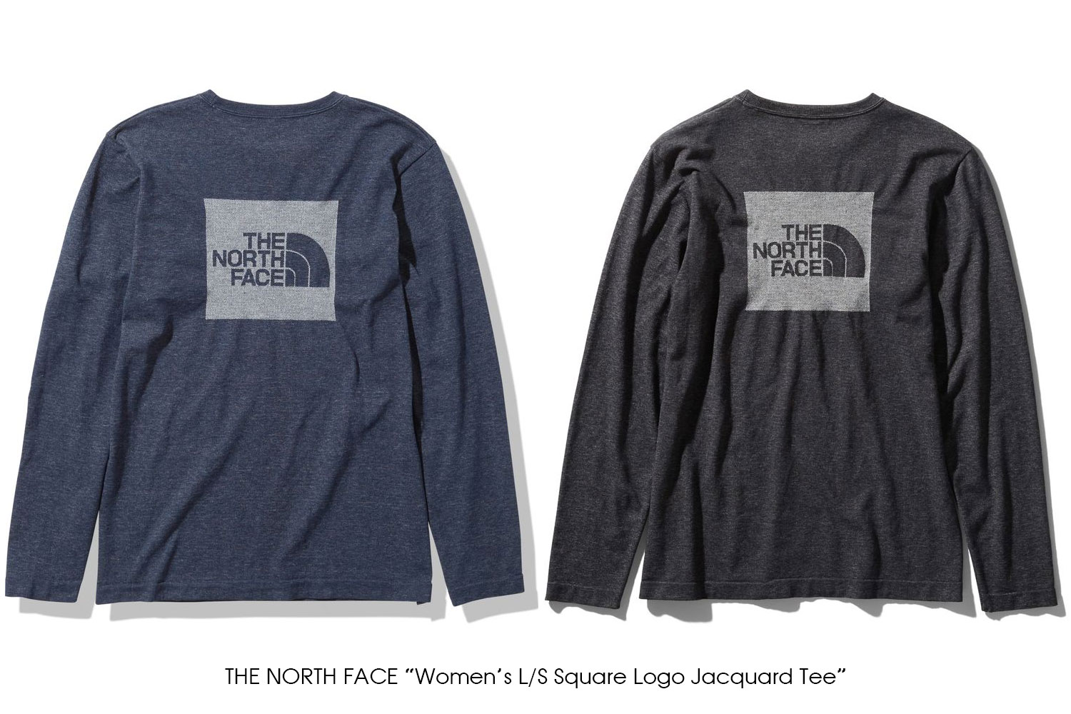 THE NORTH FACE "Women's L/S Square Logo Jacquard Tee"