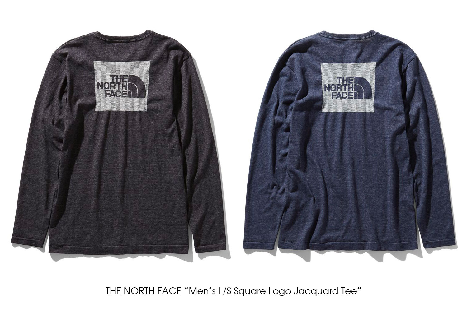 THE NORTH FACE "Men's L/S Square Logo Jacquard Tee"