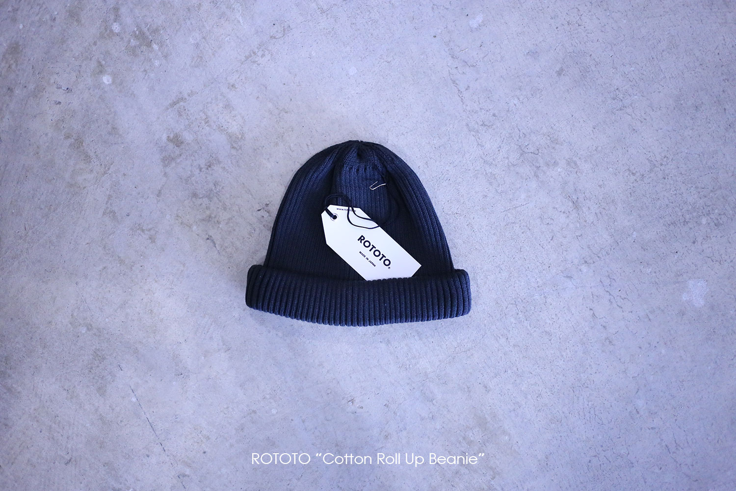 ROTOTO "Cotton Roll Up Beanie"