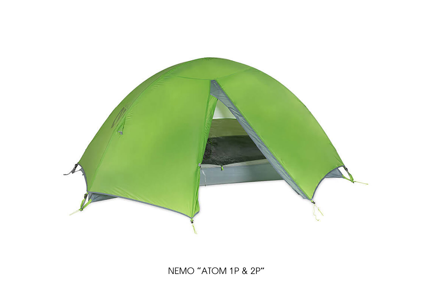 実際には未使用品なのですが新品未使用品 NEMO ATOM 2P テント＋別売フットプリント＋別売ペグ付