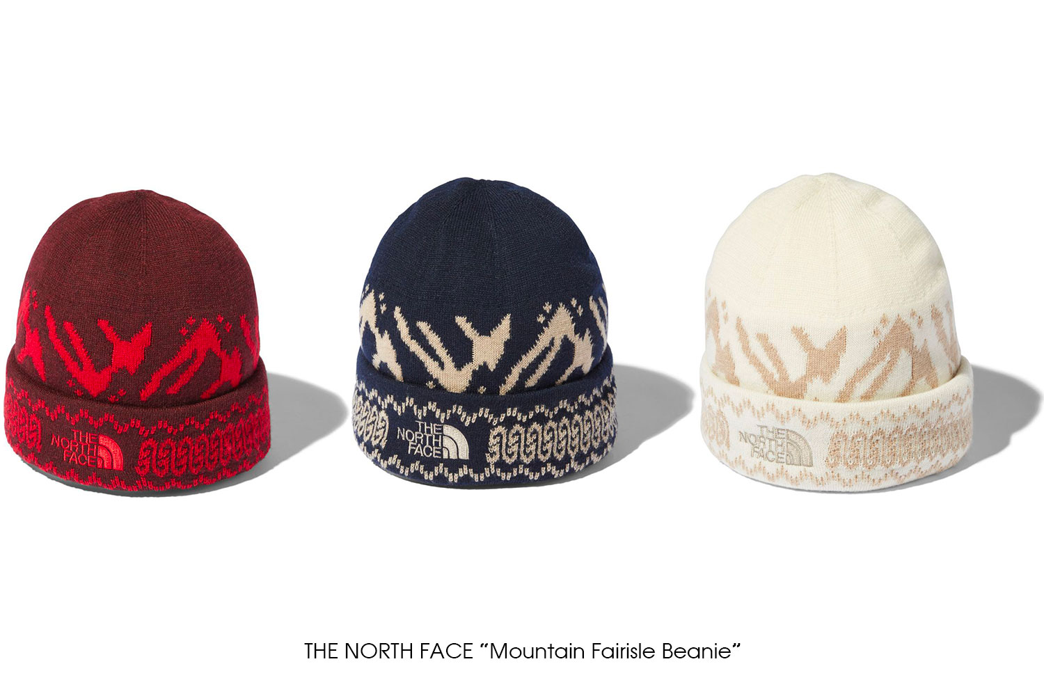 THE NORTH FACE "Mountain Fairisle Beanie"