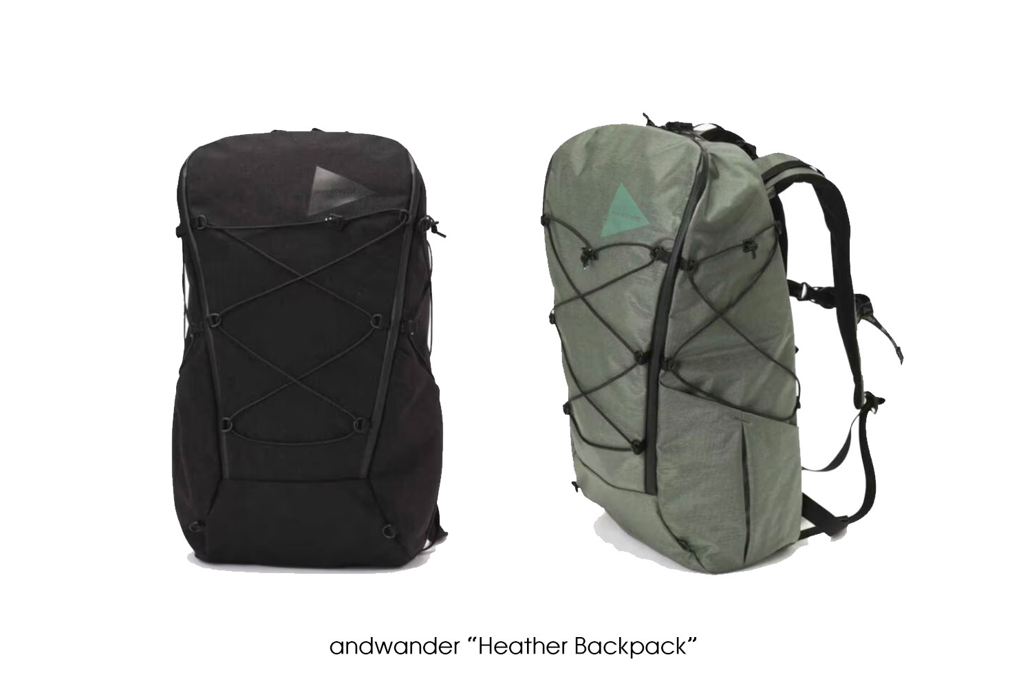 and wander アンドワンダー　heather backpack
