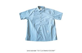 and wander "UV Cut Stretch SS Shirt"