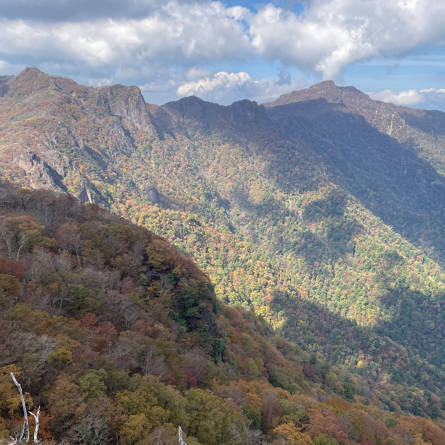 秋の祖母山系