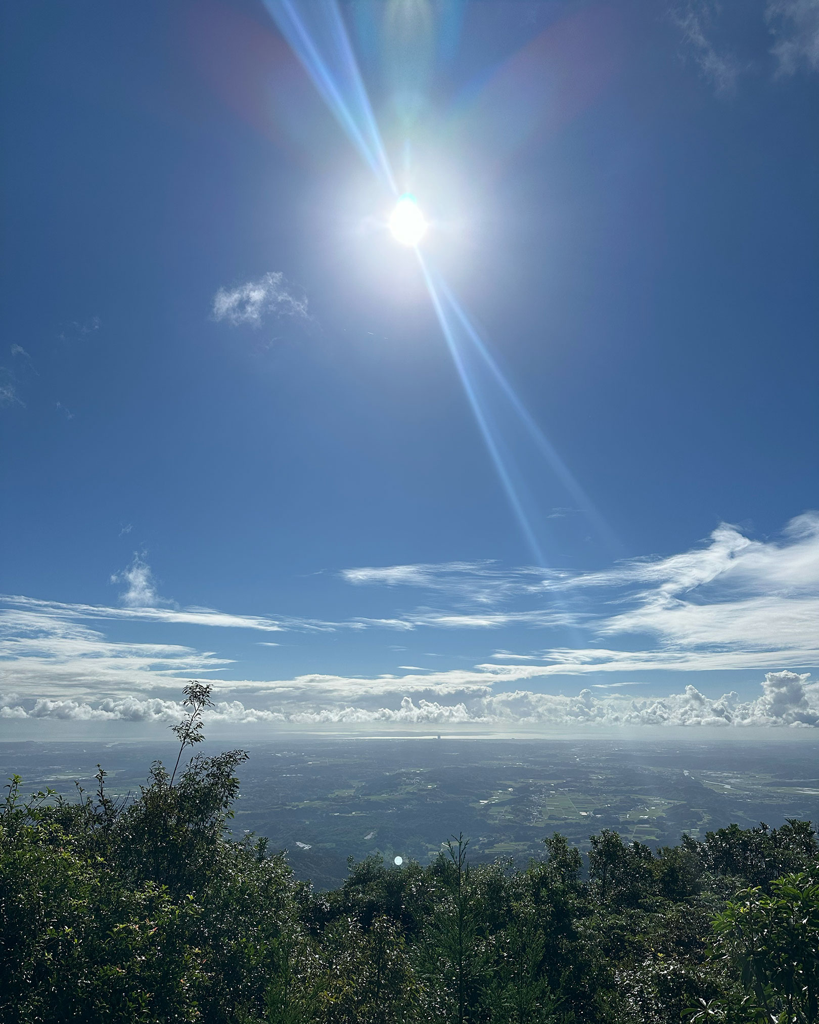 山頂にて