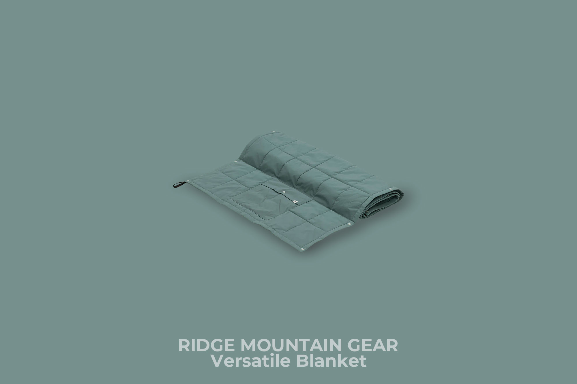 RIDGE MOUNTAIN GEAR "Versatile Blanket" (Greyish Turquoise)