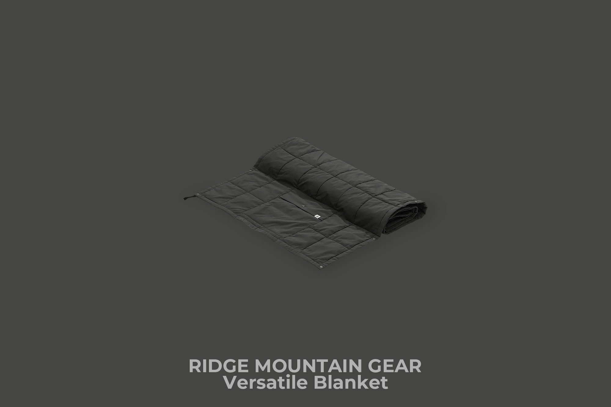 RIDGE MOUNTAIN GEAR "Versatile Blanket" (Eclipse Black)