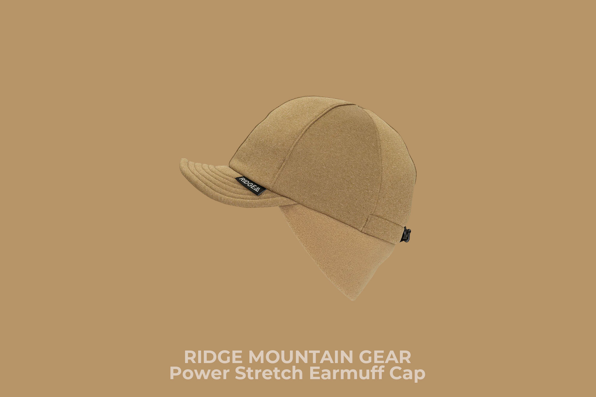 RIDGE MOUNTAIN GEAR "Power Stretch Earmuff Cap" (Desert Dune)