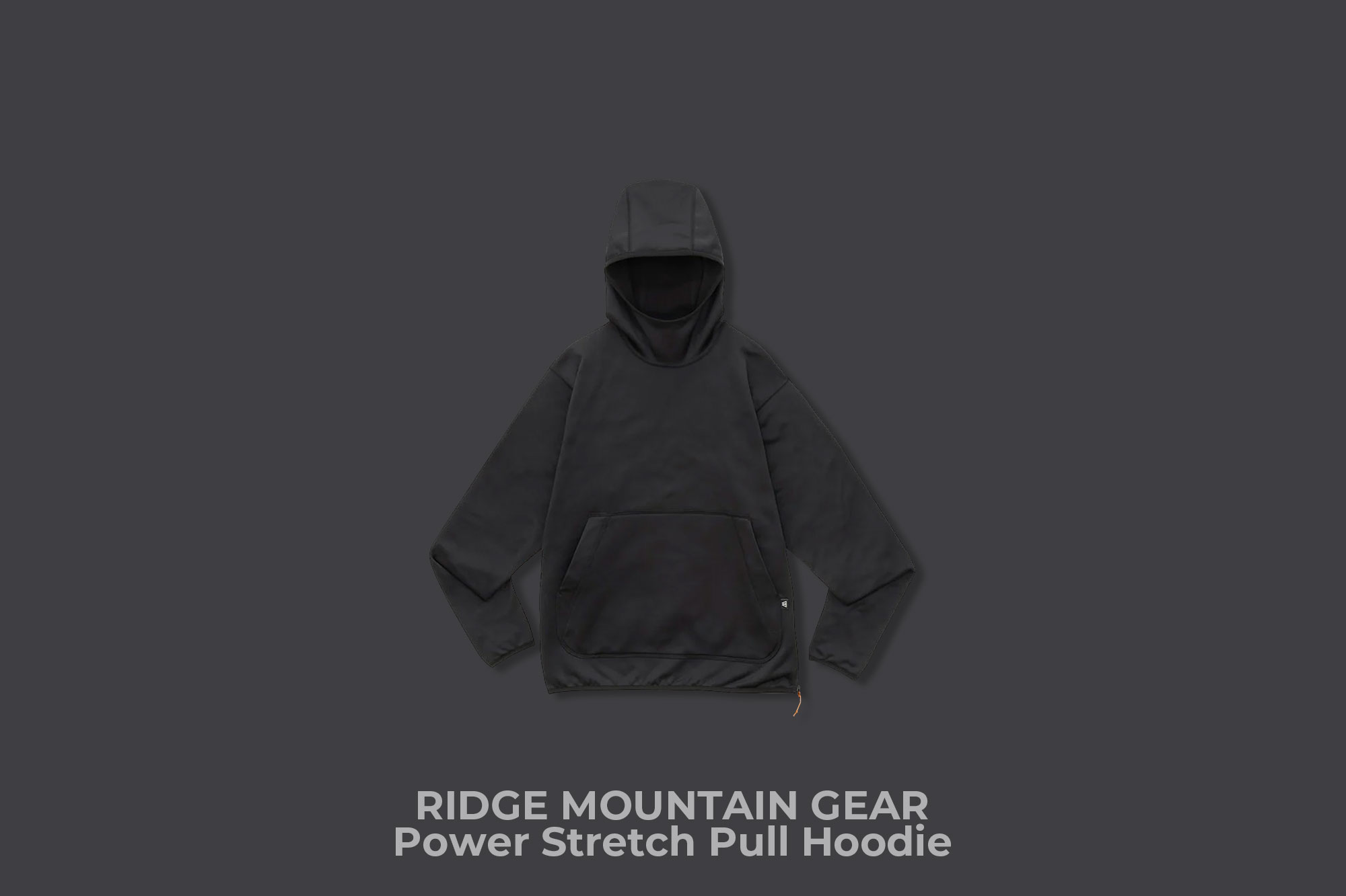 RIDGE MOUNTAIN GEAR "Power Stretch Pull Hoodie" (Deep Shadow)