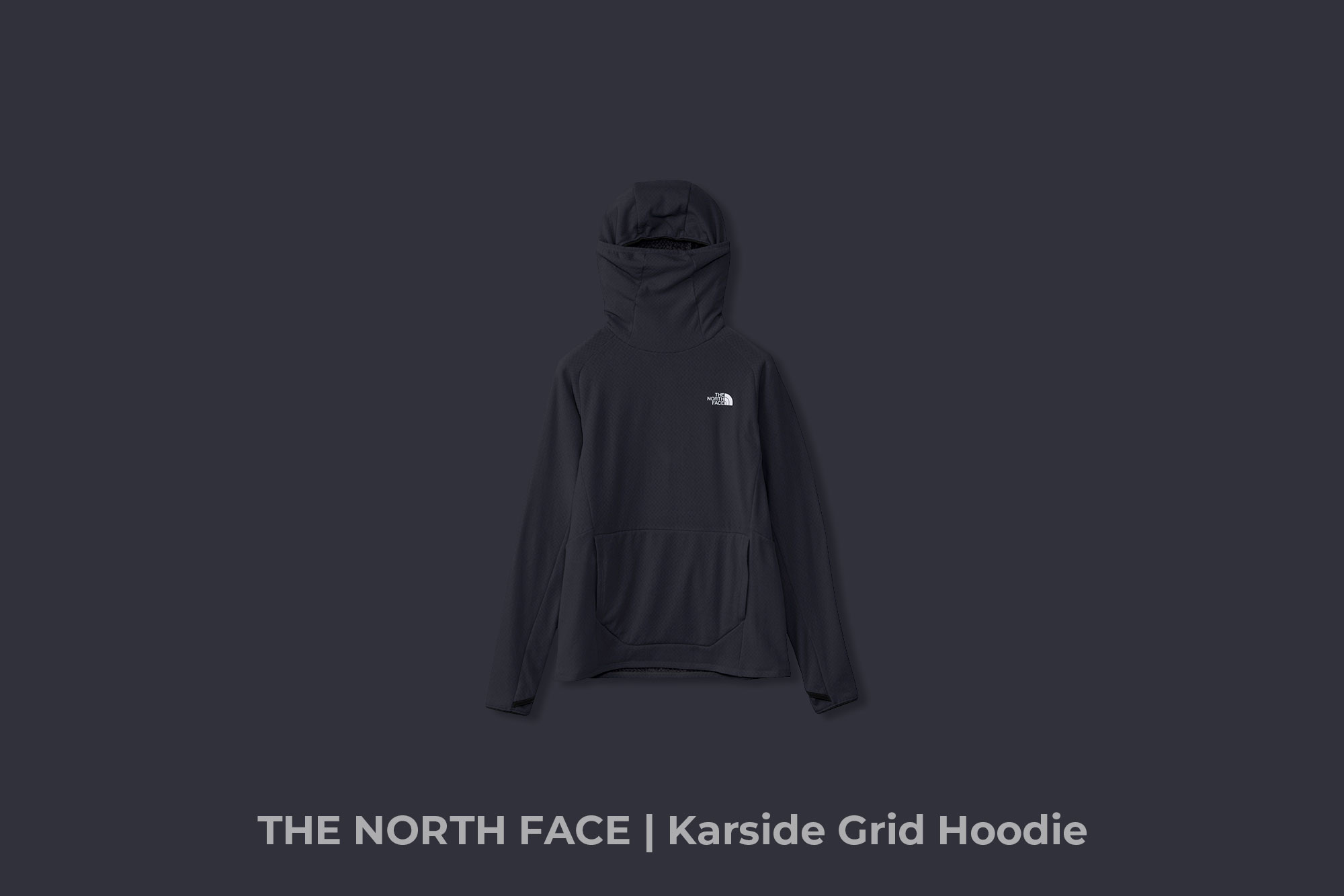 THE NORTH FACE "Karside Grid Hoodie" (Color : K)