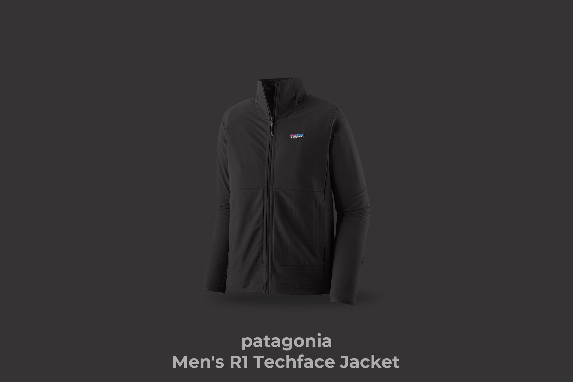 patagonia "Men's R1 Techface Jacket" (color : BLK)