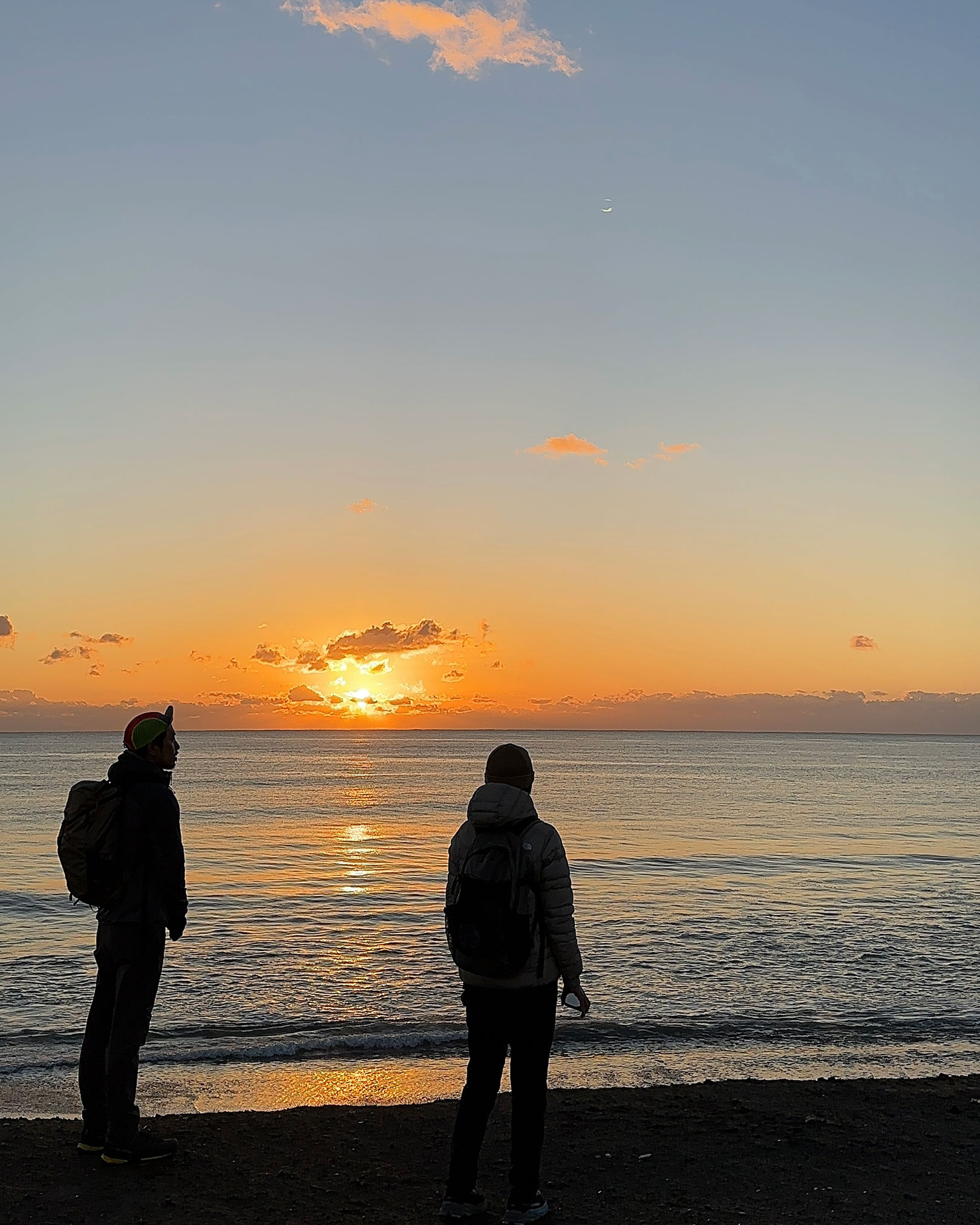 海沿いの朝