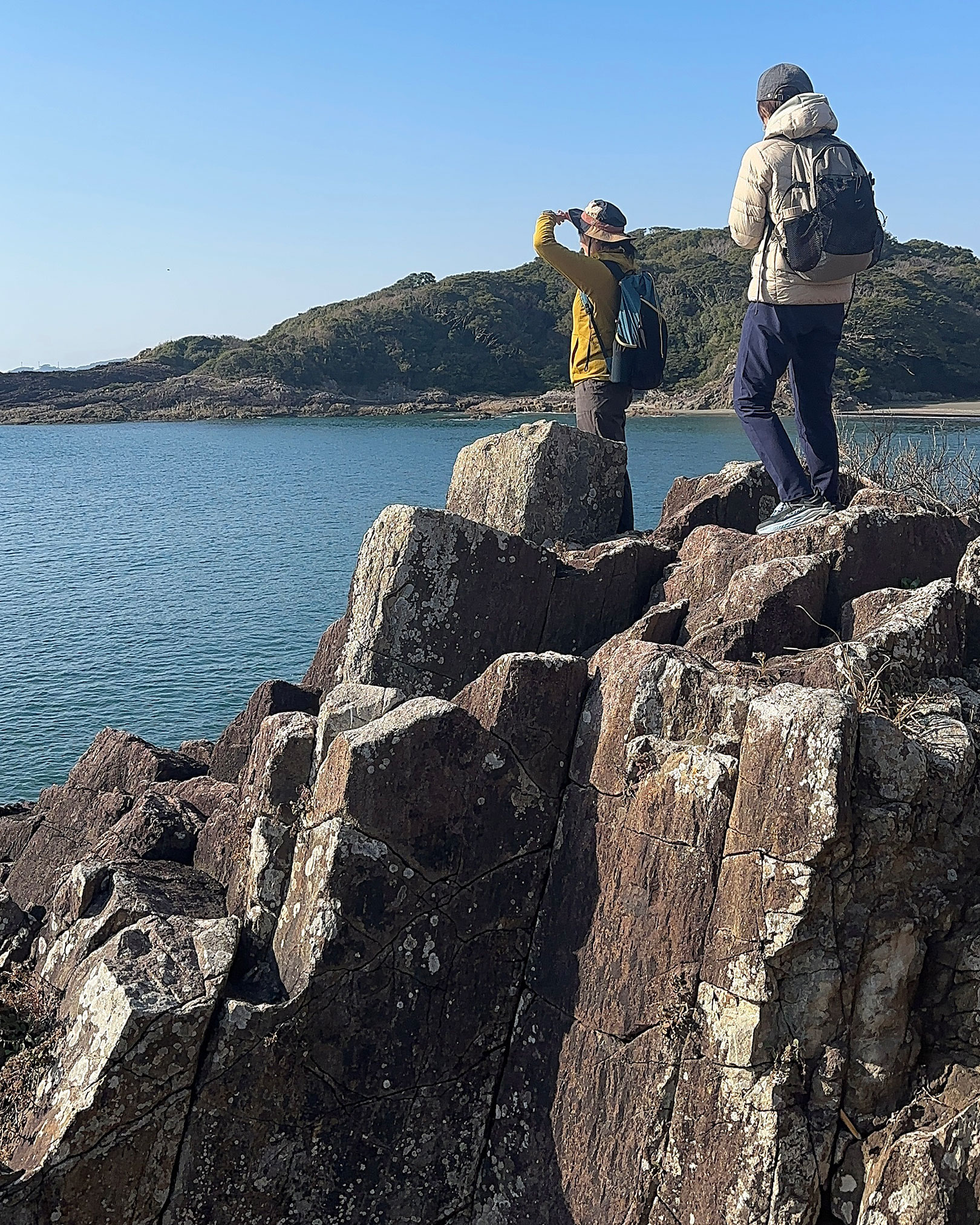 良い景色の場所を見つけて