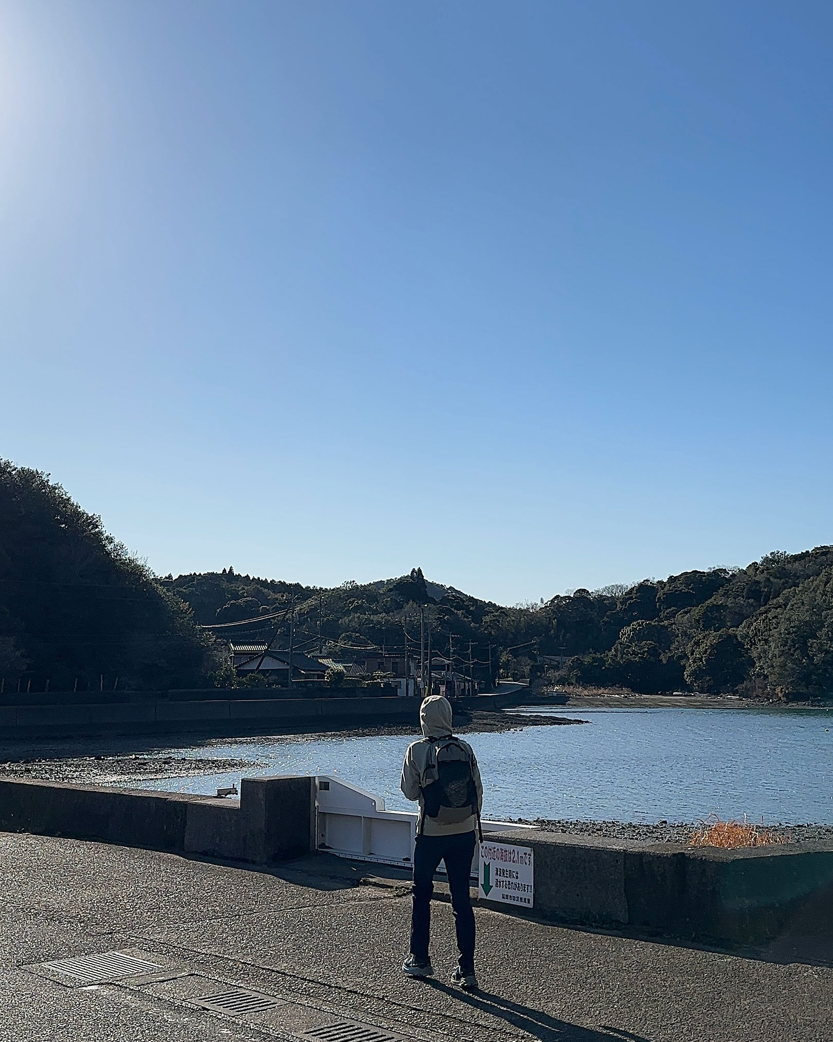 のどかな山の麓