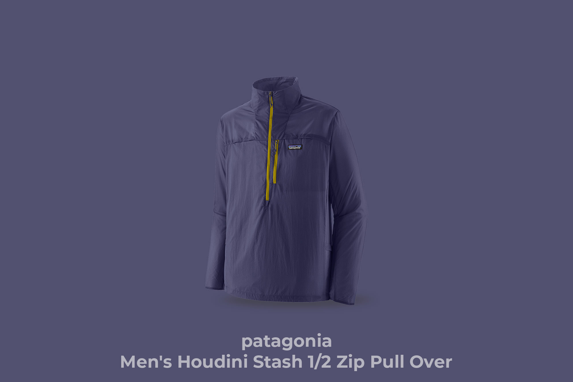 patagonia "Men's Houdini Stash 1/2 Zip Pull Over" (color: SLPU)