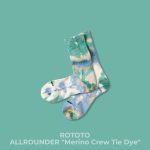 ROTOTO "ALLROUNDER -Merino Crew Tie Dye-" (Green/Blue)