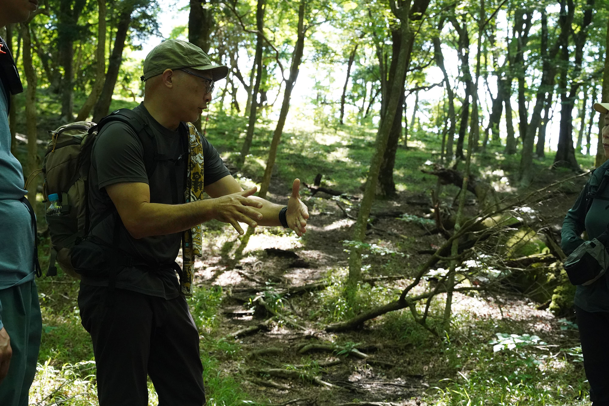 登山道と、そのインパクトについて語ってくださるお客様